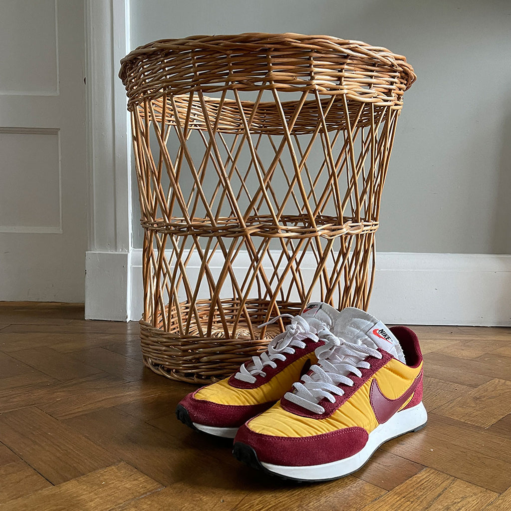 A very large and nice looking Vintage Willow Wicker Basket. Good colour and construction ideal for shoes near the front door or the laundry!  - SHOP NOW - www.intovintage.co.uk