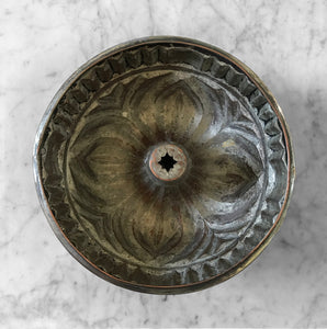 A Fine Victorian Copper Jelly or Blancmange Mould, the largest example we have seen, measuring 12 inches diameter. The Copper has a wonderful geometric pattern with a beautiful aged patina - SHOP NOW - www.intovintage.co.uk