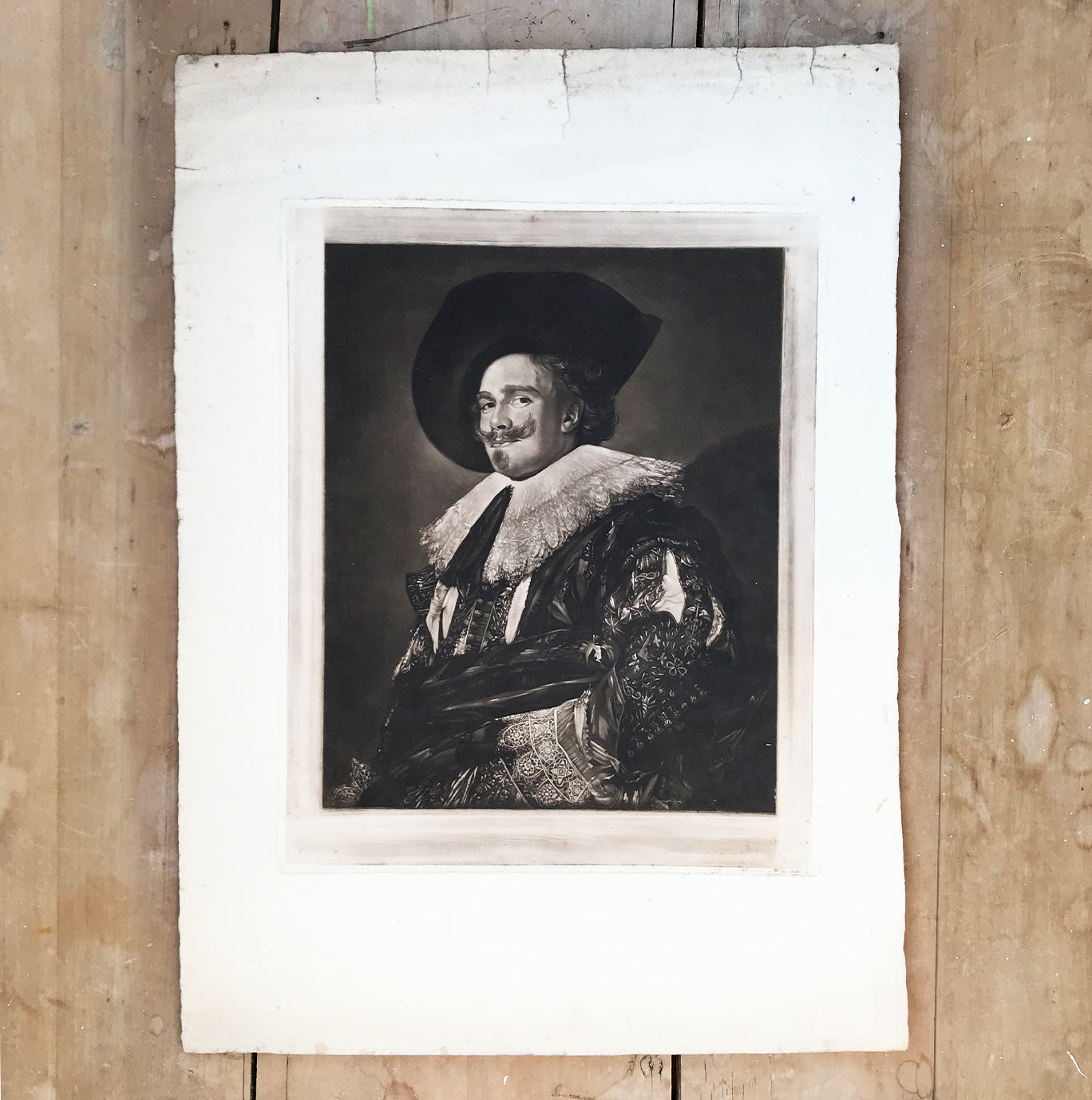 Antique Etching of The Laughing Cavalier - IntoVintage.co.uk