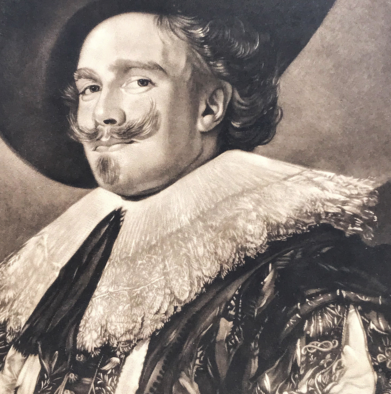 Antique Etching of The Laughing Cavalier - IntoVintage.co.uk