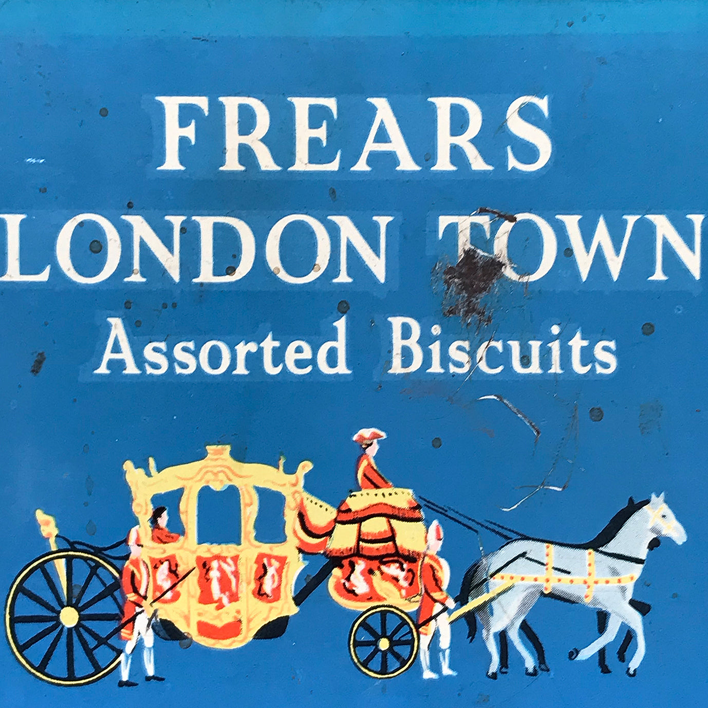 Vintage Frears London Town Biscuit Tin with delightful vignette illustrations of London life from the 50's. There's a Pearly King & Queen having a jig, an Elephant taking some children for a ride, people taking the tube and a whole lot more! SHOP NOW - www.intovintage.co.uk