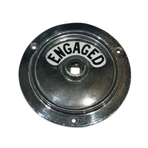 Original 1930s Art Deco chrome toilet Vacant/Engaged lock. SHOP NOW - www.intovintage.co.uk