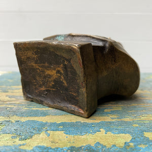 A Brass Bust of Chairman Mao with a nice patina. He's nice and chunky and looks very happy with himself! A great decorative piece - SHOP NOW - www.intovintage.co.uk