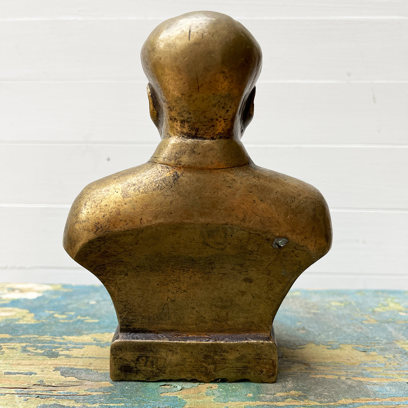 A Brass Bust of Chairman Mao with a nice patina. He's nice and chunky and looks very happy with himself! A great decorative piece - SHOP NOW - www.intovintage.co.uk