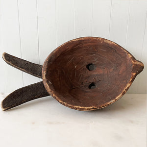 A striking African Tribal Mask with a very cool look and amazing patina to the mask's surface. - SHOP NOW - www.intovintage.co.uk