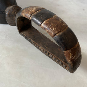 A magnificent Antique African Mask complete with handle so that the tribesman could raise it up to the face - SHOP NOW - www.intovintage.co.uk
