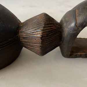 A magnificent Antique African Mask complete with handle so that the tribesman could raise it up to the face - SHOP NOW - www.intovintage.co.uk