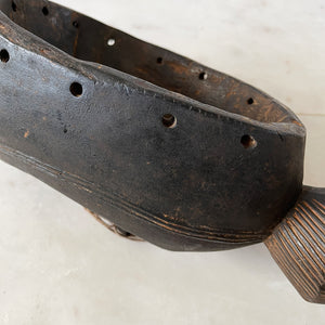 A magnificent Antique African Mask complete with handle so that the tribesman could raise it up to the face - SHOP NOW - www.intovintage.co.uk