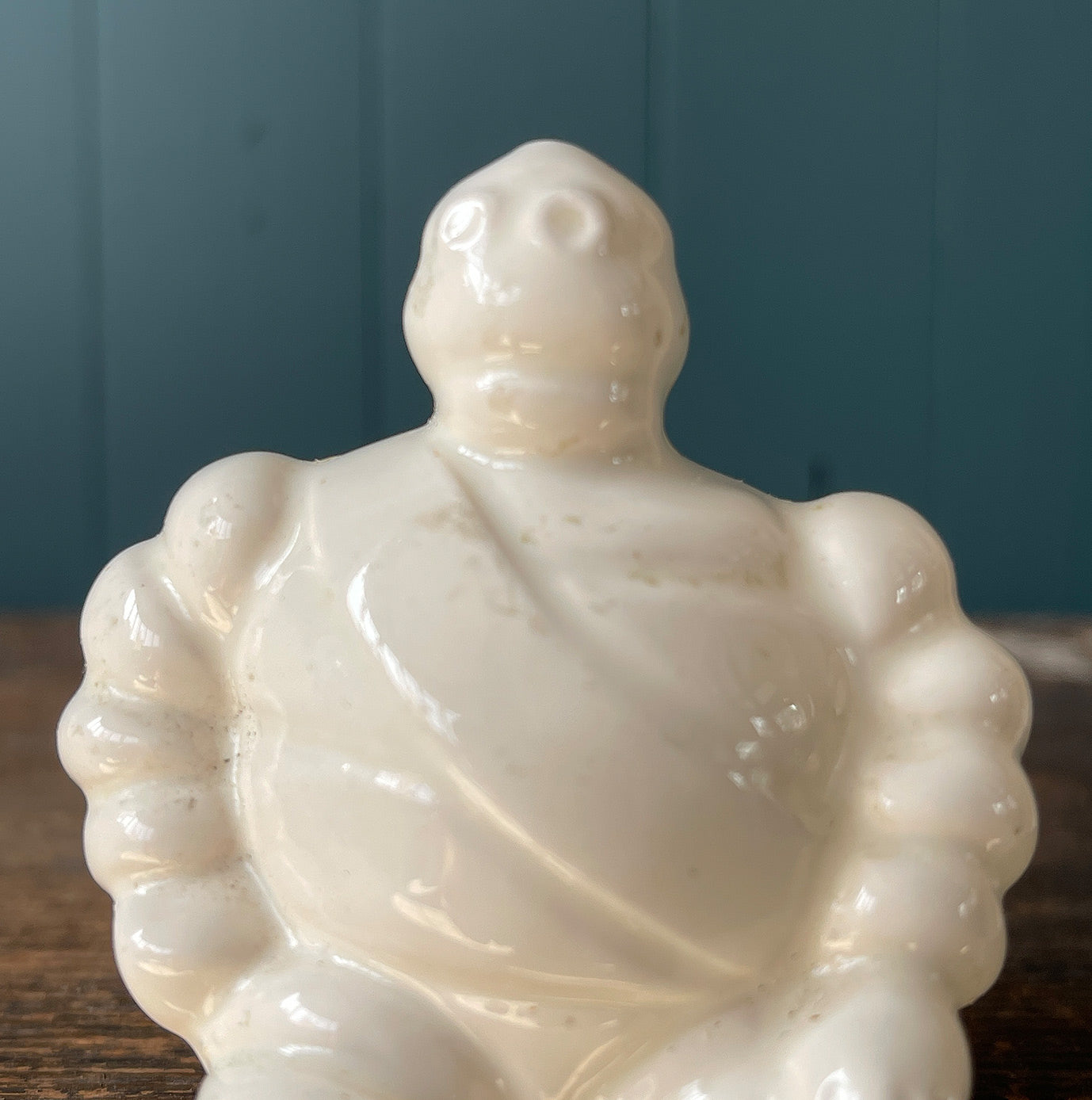 A Vintage Ceramic Bibendum Michelin Man with a hole in his bottom! This little fellow would have sat on an ashtray hence the hole is his bottom. He's now in the perfect position to sit on the edge of a shelf - SHOP NOW - www.intovintage.co.uk