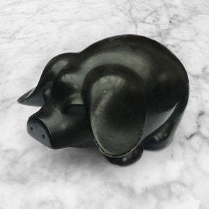 Lovely vintage black piggy bank - SHOP NOW - www.intovintage.co.uk
