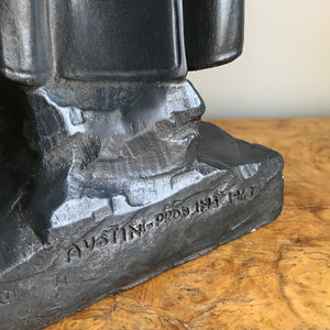 A large plaster figurine of the mighty Napoleon Bonaparte by Austin Productions Inc. Great original colour, and good size - SHOP NOW - www.intovintage.co.uk