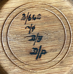 A beautifully deep carved Antique Oak Breadboard with pretty oak leaf detail to the edge. Signed to the back. In excellent condition and still nice and flat with no warping - SHOP NOW - www.intovintage.co.uk