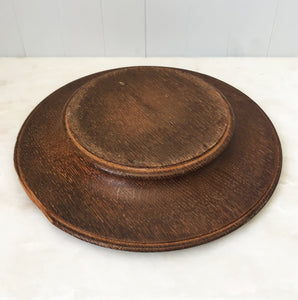 Solid oak church collection plate C.1930 - BUY NOW - www.intovintage.co.uk