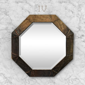Arts & Crafts Octagonal Copper Mirror