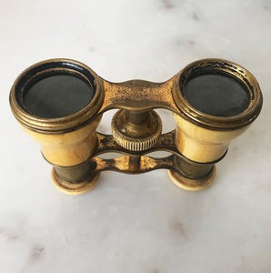 Nice little pair of Vintage Bone and Brass Opera Glasses - SHOP NOW - www.intovintage.co.uk