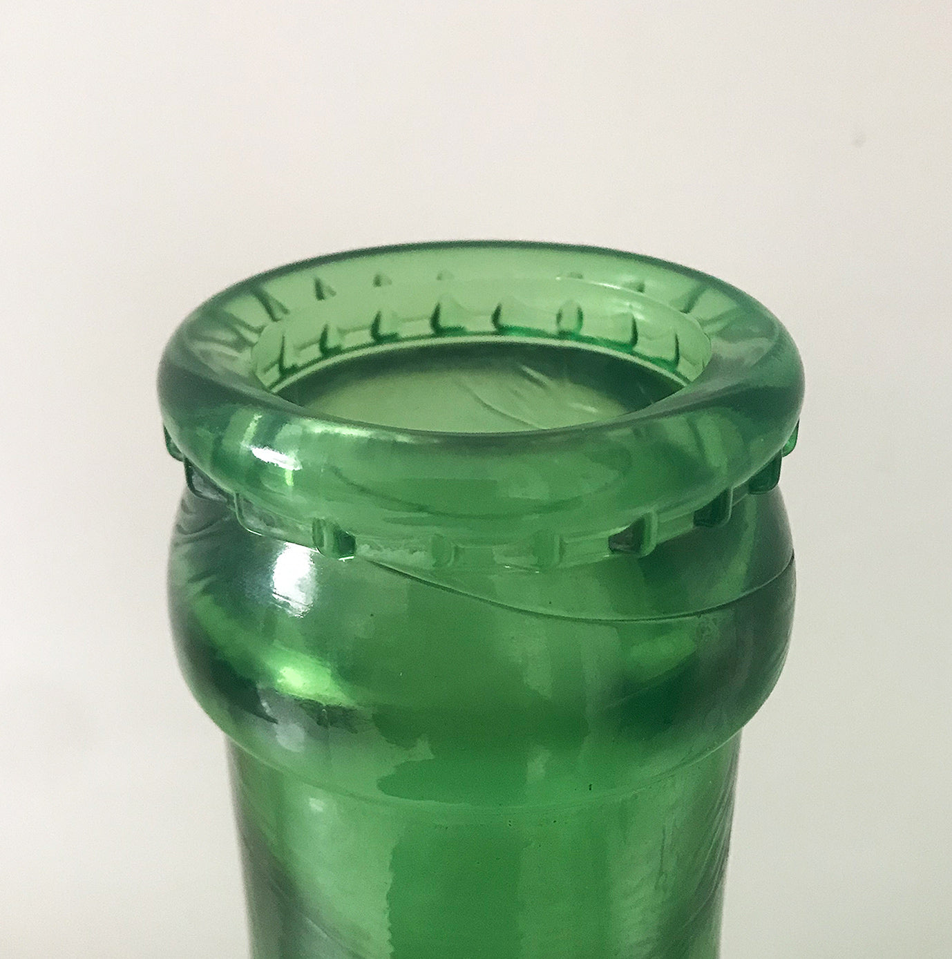 Huge, great big Perrier Glass Advertising Bottle measuring a whopping 51cm tall! Great decorators piece or somewhere cool to keep your cash - SHOP NOW - www.intovintage.co.uk