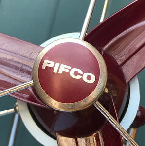 Ideal for the coming summer months, this stylish Pifco fan is finished in a pale blue and burgundy with chrome trim. A very handy size and ideal for a desk - SHOP NOW - www.intovintage.co.uk