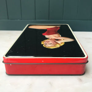 Nice colourful Vintage Saucy Sweetheart Toffee Tin in great condition. Probably would have held toffees back in the day - SHOP NOW - www.intovintage.co.uk