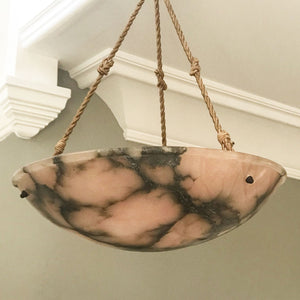 Beautiful shape and good condition Art Deco Alabaster Plafonnier - SHOP NOW - www.intovintage.co.uk