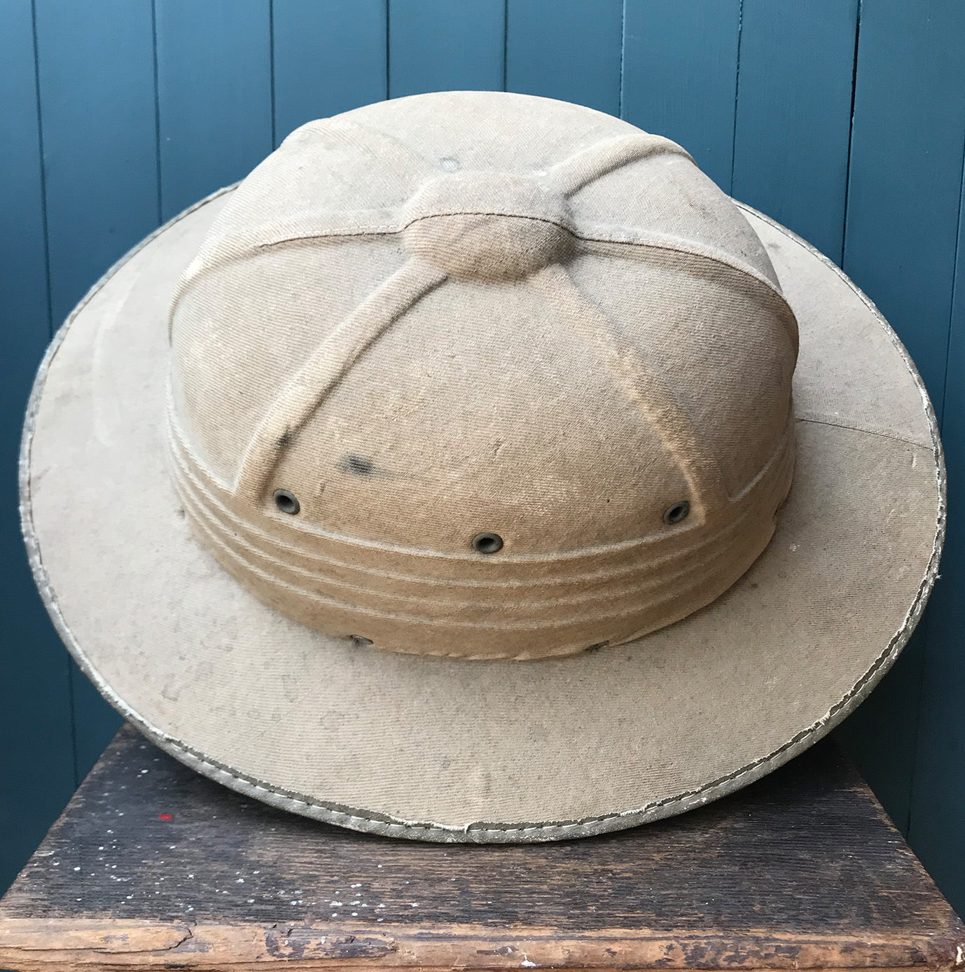 Going on safari? Then you need a Vintage Pith Helmet and Canteen! Made in France the hat is best quality solid cork and covered in canvas and has a fantastically designed inner label with a cool looking lion. The vintage canteen in made of aluminium with a screw top and has a felt studded jacket - SHOP NOW - www.intovintage.co.uk