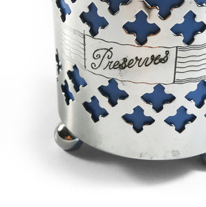 Lovely vintage chrome preserves pot ideal for smartening up the breakfast table - SHOP NOW - www.intovintage.co.uk