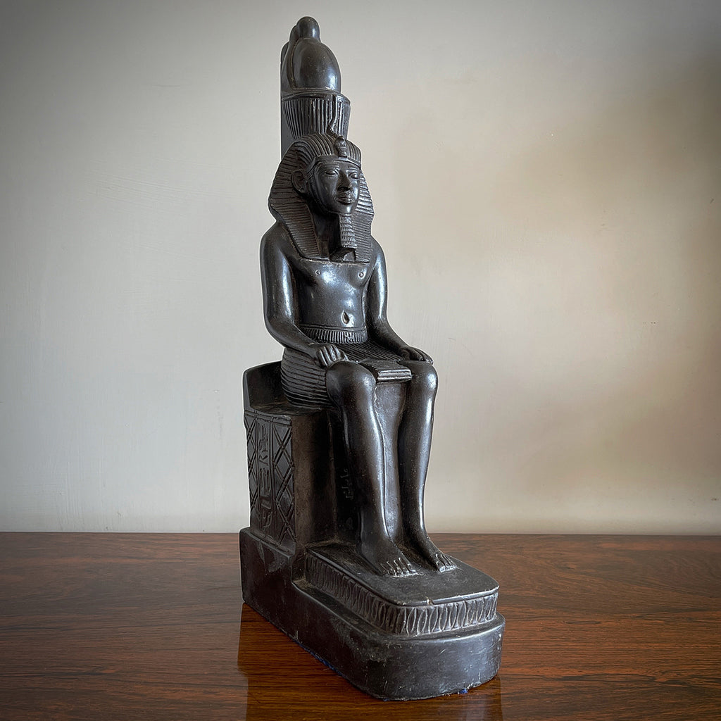 A large Egyptian Ramses Statue. A striking decorative piece - SHOP NOW - www.intovintage.co.uk