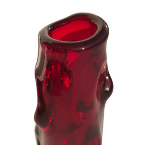 Ruby Red "Knobbly" vase, designed by Geoffrey Baxter for the renowned British firm Whitefriars, pattern number 9612 - SHOP NOW - www.intovintage.co.uk