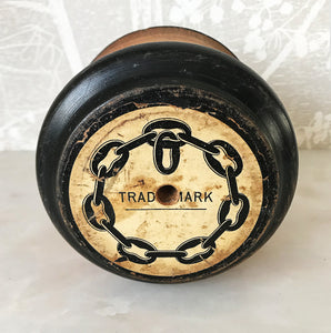 Large wooden Victorian string dispenser by J & P Coats, that would have held one mile of six cord string! A wonderful decorative piece of historic advertising - SHOP NOW - www.intovintage.co.uk