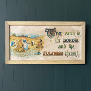 Vintage Religious Wall Hanging