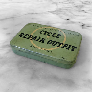 Nice little Vintage Puncture Repair Tin, still has its original chalk and patches inside, although we're not sure that the patches would be any good being so old. Ideal for adding that little extra touch to your vintage cycle - SHOP NOW - www.intovintage.co.uk