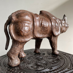A superb, Vintage Liberty Leather Rhino in fantastic original condition. A fine specimen if ever we saw one! - SHOP NOW - www.intovintage.co.uk