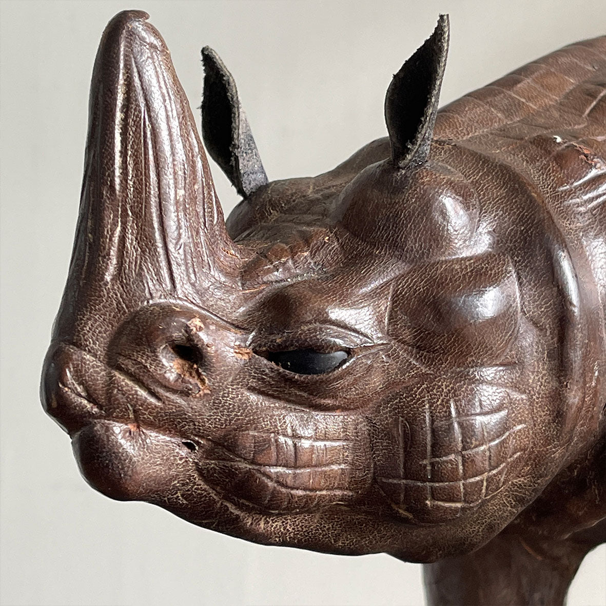 A superb, Vintage Liberty Leather Rhino in fantastic original condition. A fine specimen if ever we saw one! - SHOP NOW - www.intovintage.co.uk