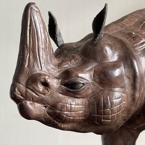 A superb, Vintage Liberty Leather Rhino in fantastic original condition. A fine specimen if ever we saw one! - SHOP NOW - www.intovintage.co.uk