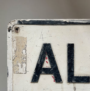 A vintage Alfred Road Sign with a nice bit of tagging artfully positioned in the middle space! Great if you are called Alfred! SHOP NOW - www.intovintage.co.uk