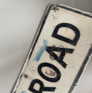 A vintage Alfred Road Sign with a nice bit of tagging artfully positioned in the middle space! Great if you are called Alfred! SHOP NOW - www.intovintage.co.uk