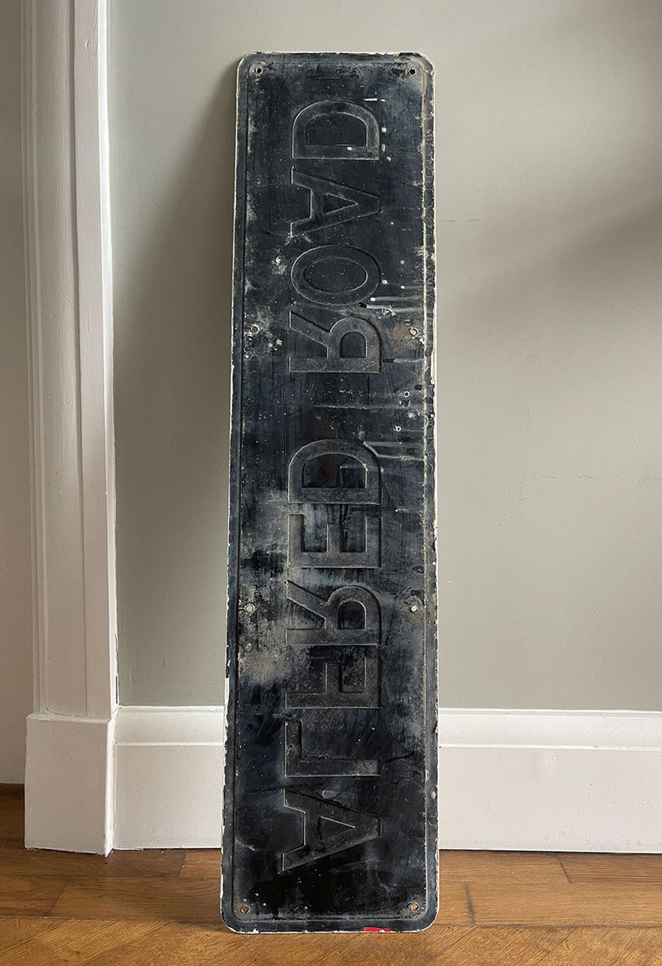 A vintage Alfred Road Sign with a nice bit of tagging artfully positioned in the middle space! Great if you are called Alfred! SHOP NOW - www.intovintage.co.uk