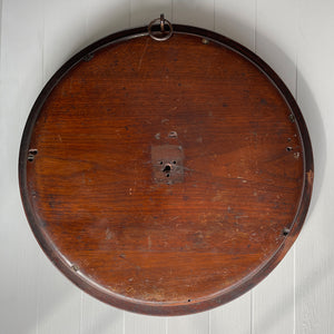 An Antique Wall Mirror with nicely profiled mahogany frame and original beveled glass mirror plate. Backed with a thick mahogany cover and period hanging loop - SHOP NOW - www.intovintage.co.uk