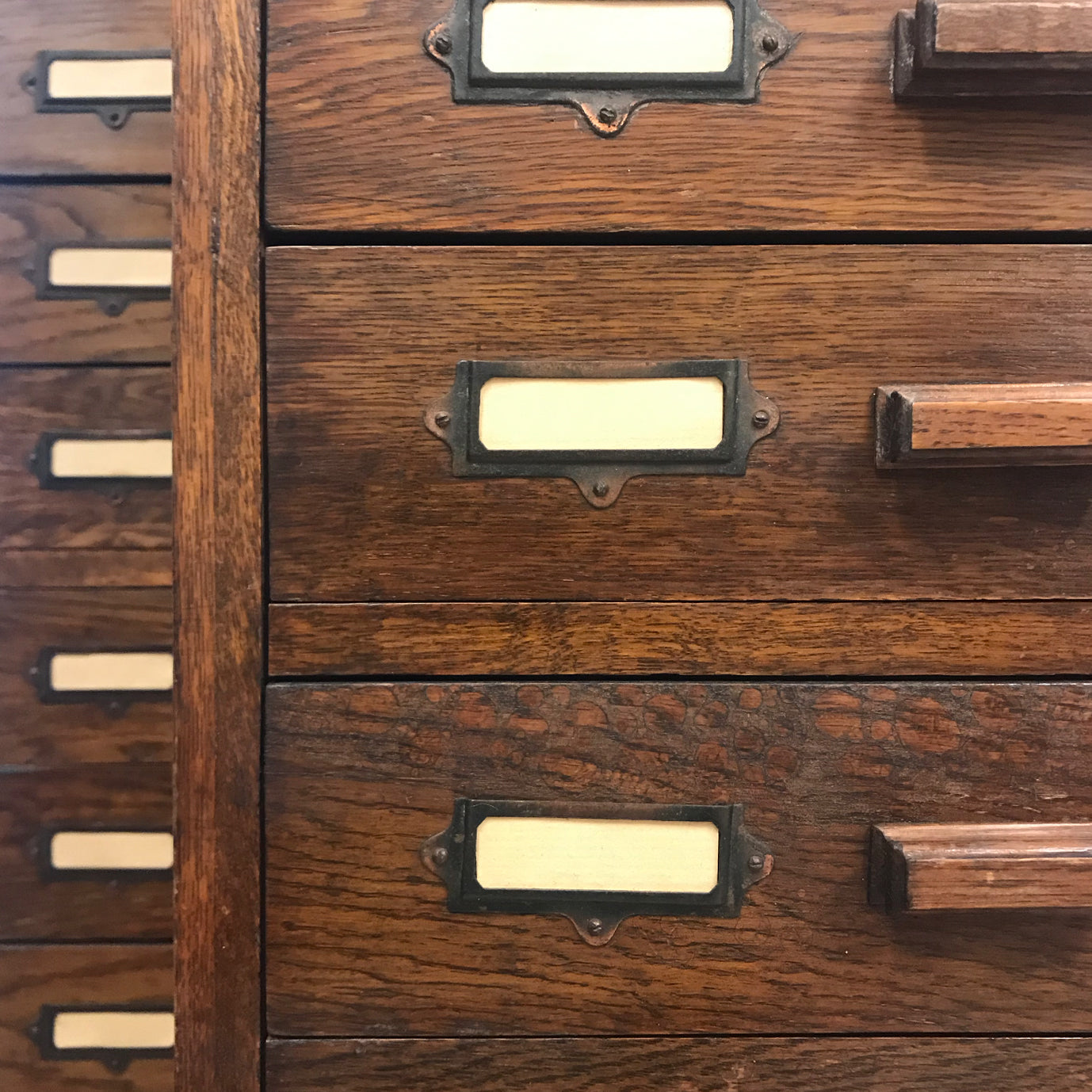 A Pair of Oak Banked Drawers