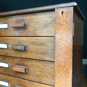 A Pair of Oak Banked Drawers