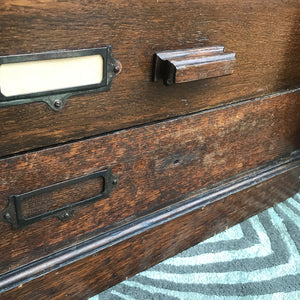 A Pair of Oak Banked Drawers