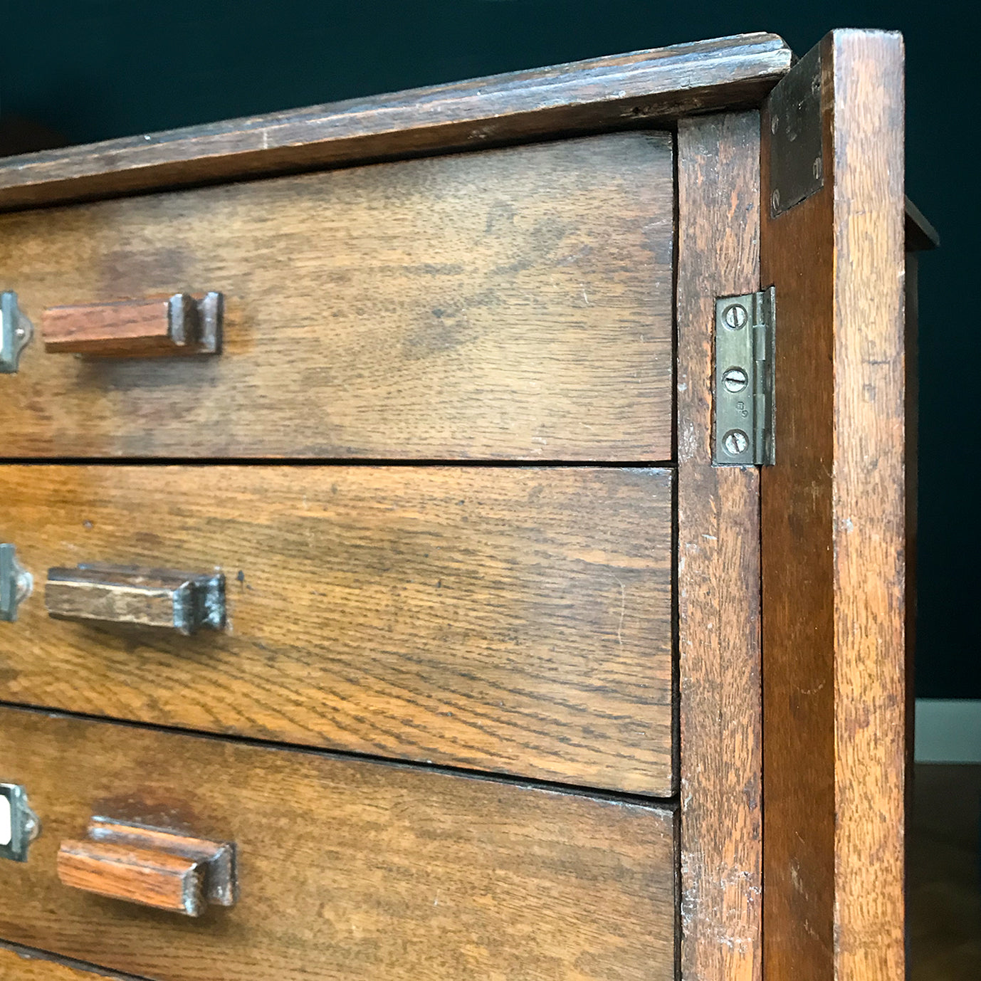 A Pair of Oak Banked Drawers