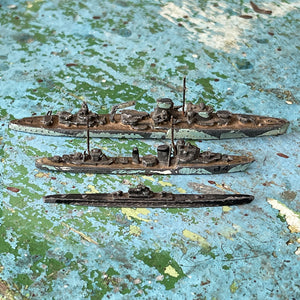 Vintage Lead Battleships & Sub