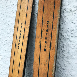 Good looking pair of Vintage Wooden Skis by ESS - SHOP NOW - www.intovintage.co.uk