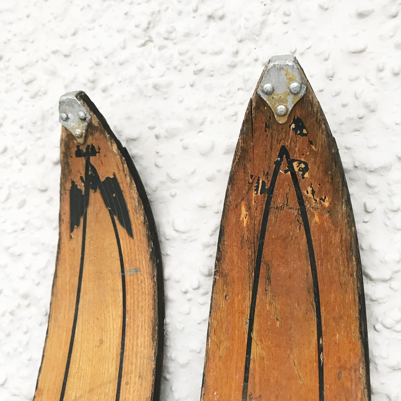 Good looking pair of Vintage Wooden Skis by ESS - SHOP NOW - www.intovintage.co.uk