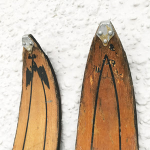 Good looking pair of Vintage Wooden Skis by ESS - SHOP NOW - www.intovintage.co.uk