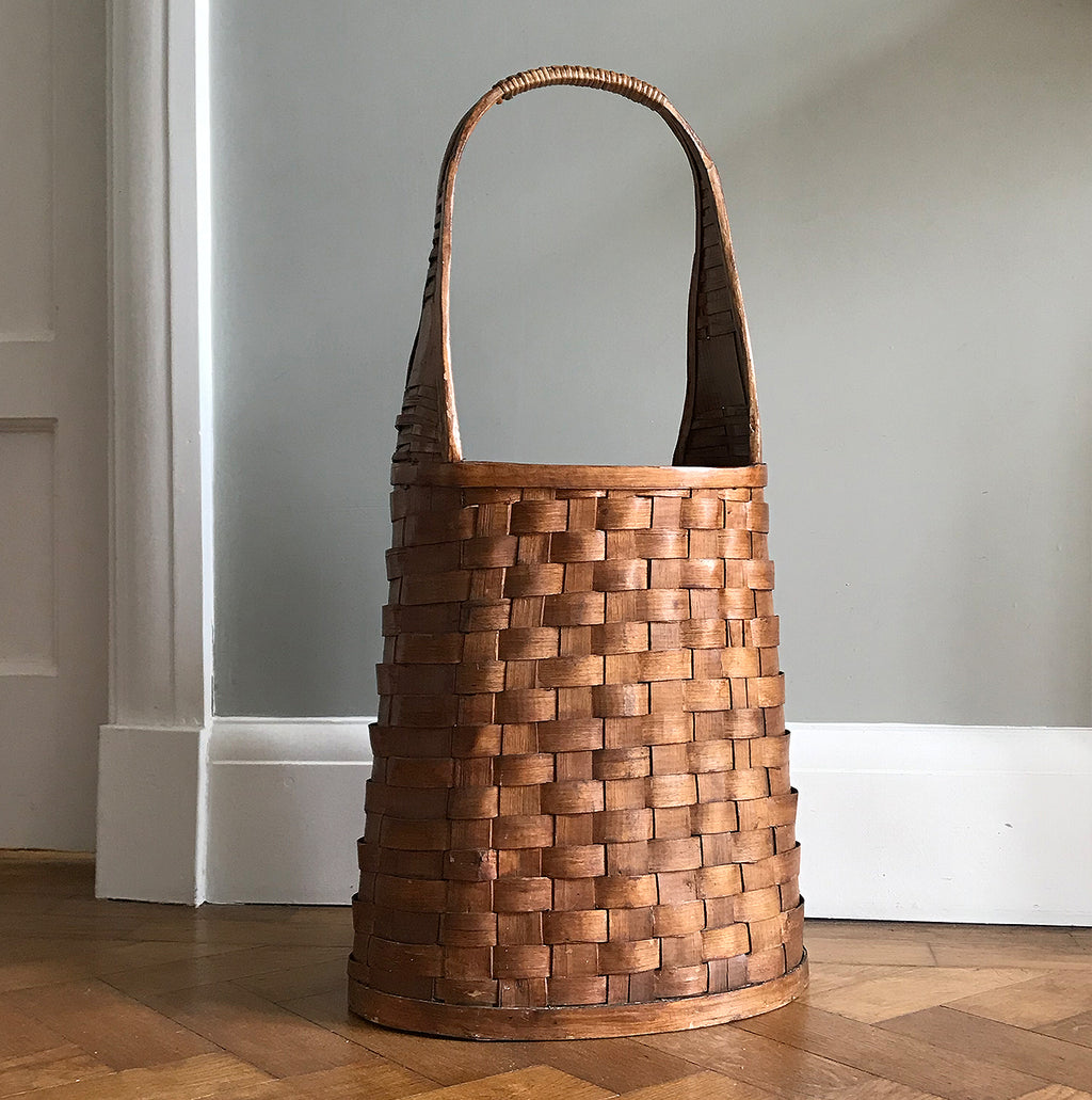 A good looking and practical tall Spanish Bread Basket. This basket would have originally have been used for long sticks of bread and would still serve that purpose well today. Or, you could always use it as an umbrella holder! - SHOP NOW -www.intovintage.co.uk