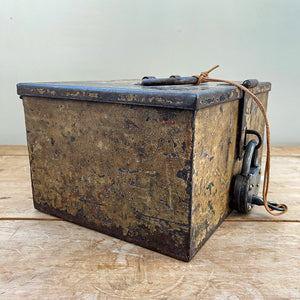 An Antique Strongbox with the most perfect patinated painted finish. It comes with its original lock and key. We're not sure that you'll find one better - SHOP NOW - www.intovintage.co.uk