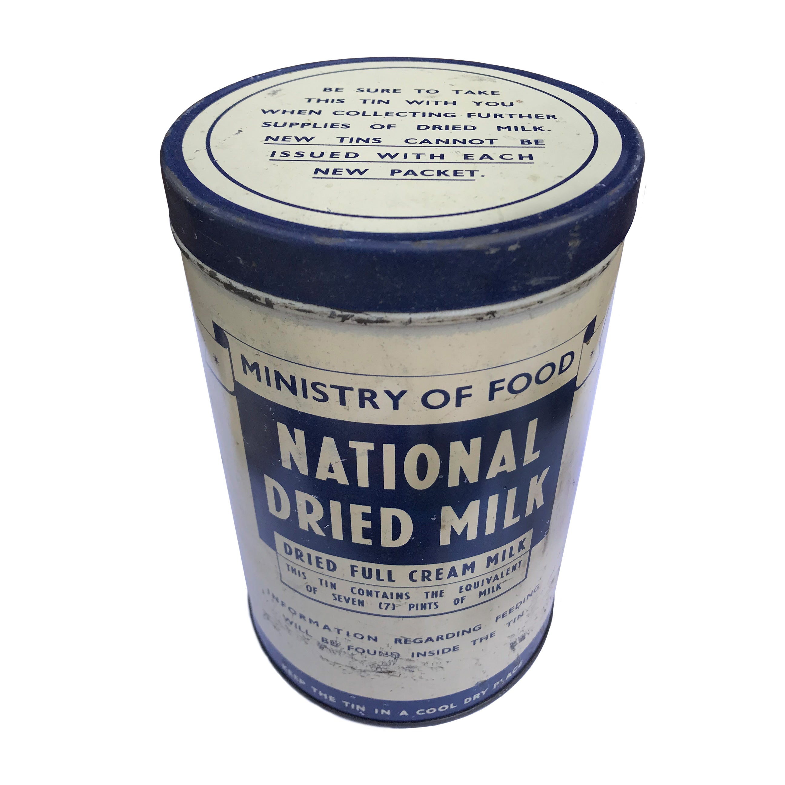 Vintage Ministry of Food Milk Tin. Find this and other Vintage Tins & Toys for sale at Intovintage.co.uk.