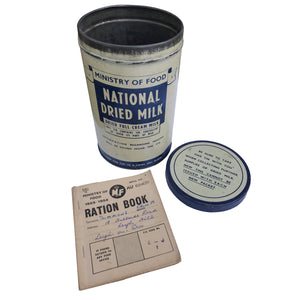 Vintage Ministry of Food Milk Tin. Find this and other Vintage Tins & Toys for sale at Intovintage.co.uk.