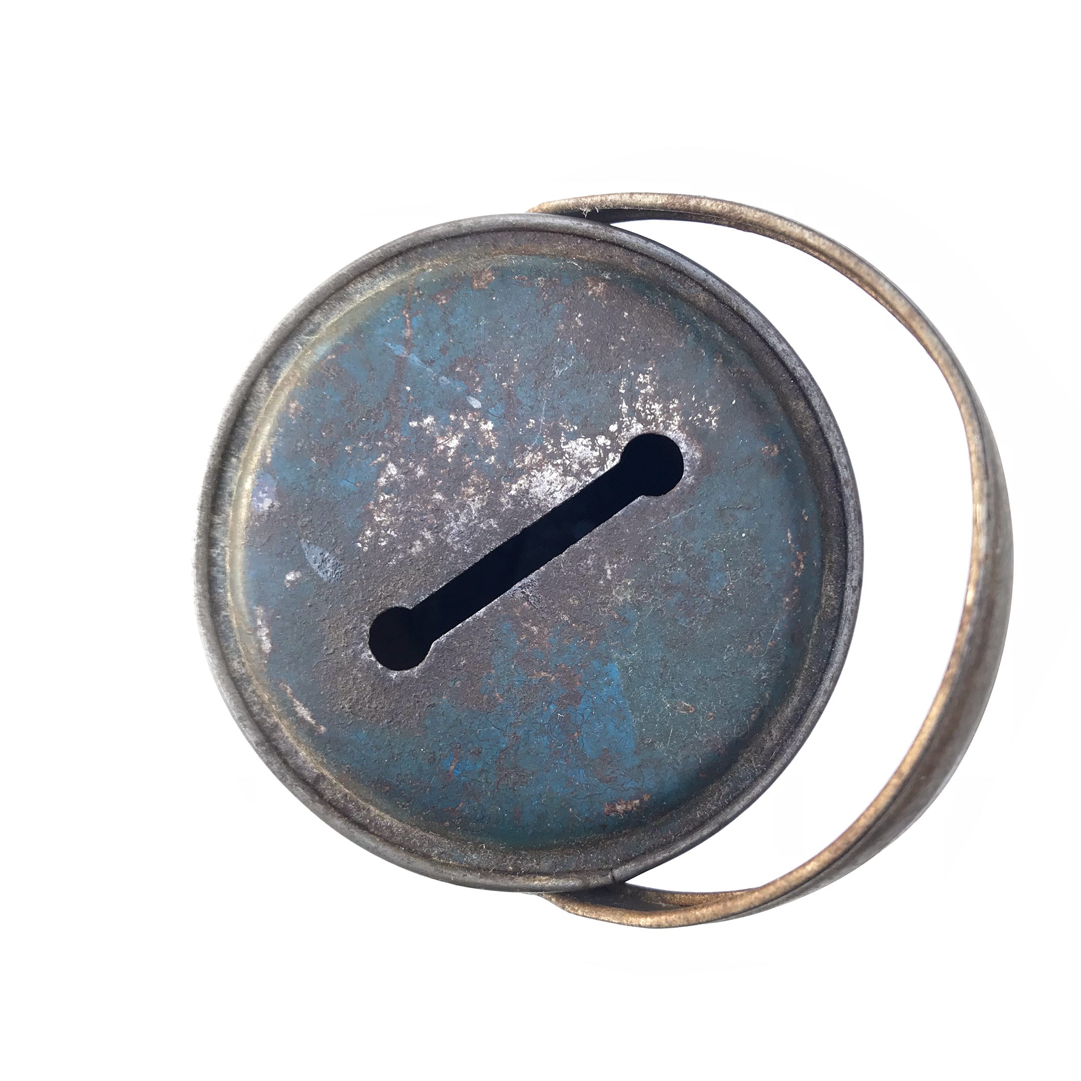 Child's Vintage Tin Money Box with Lock and Key. Find this and other Vintage Toys & Tins for sale at Intovintage.co.uk.